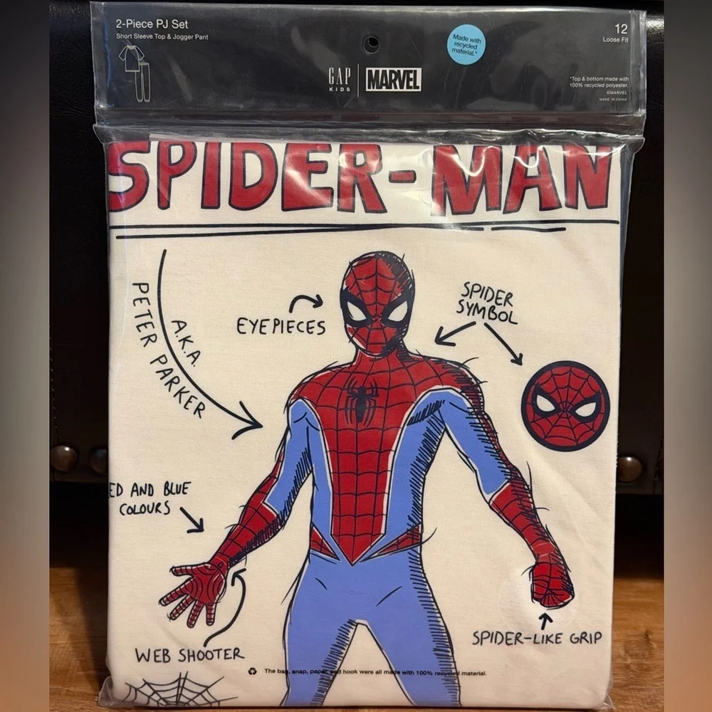 GAP Kids Spider-Man Recycled PJ Jogger Set